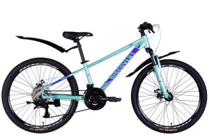 Велосипед Discovery QUBE DD AL 24", рама 11,5", 2025, світло-бірюзовий