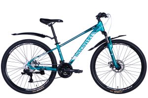 Велосипед Discovery BASTION DD AL 26", рама 13", 2025, бірюзовий