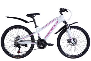 Велосипед Formula BLACKWOOD 1.0 DD AL 24", рама 12,5", 2025, біло-рожевий